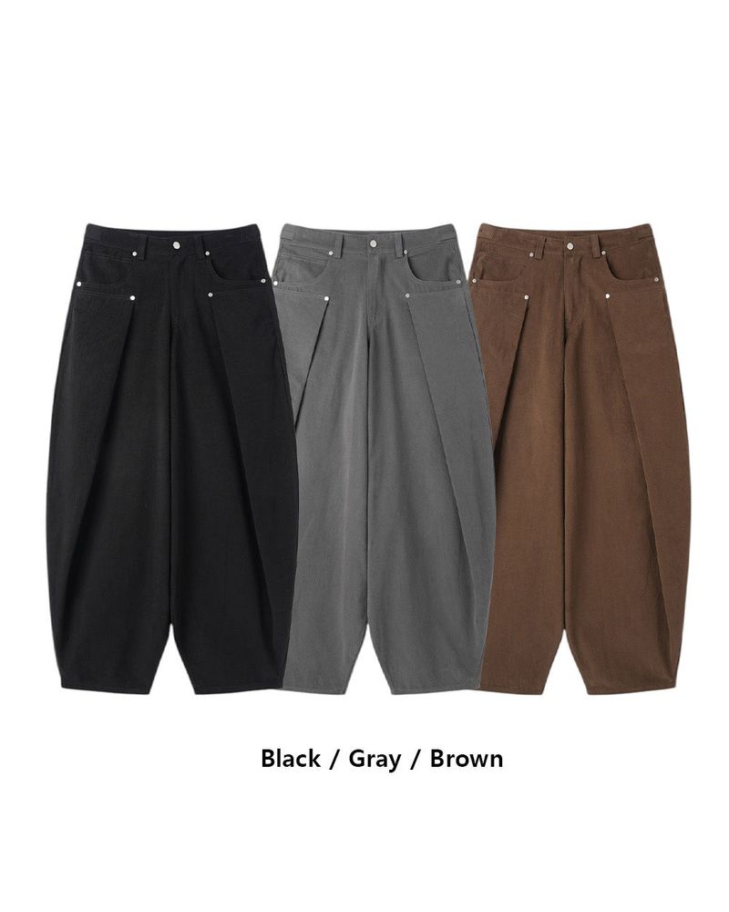 Cuff Bizo Balloon Cotton Pants