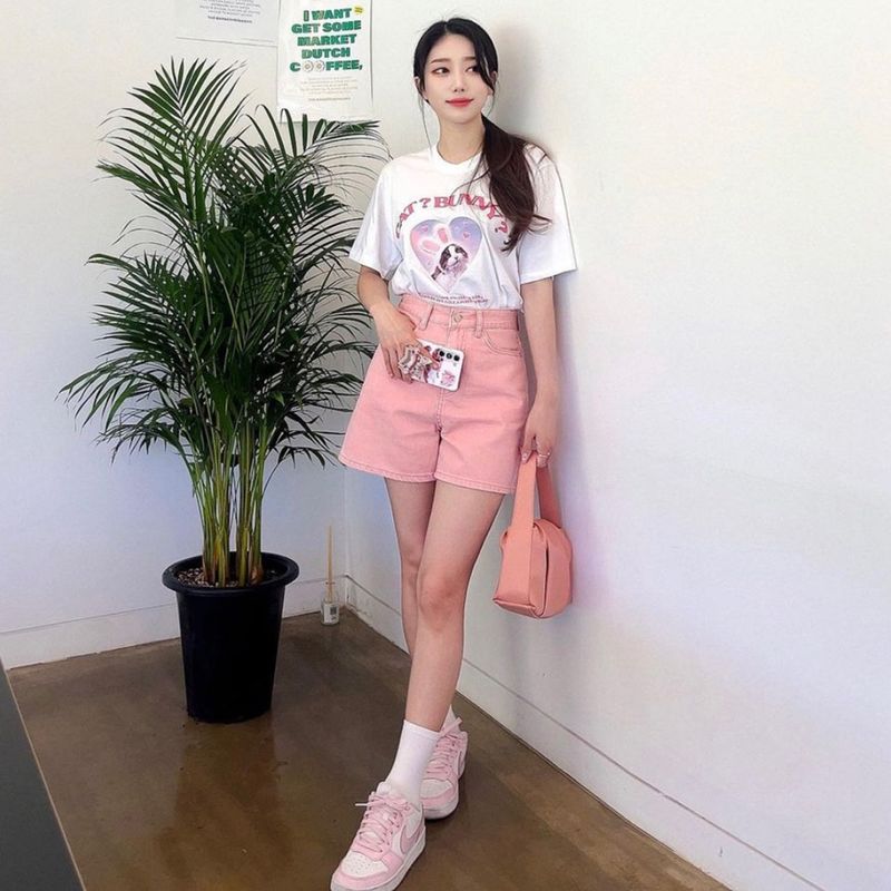 CAT&BUNNY T-SHIRT [3COLOR]