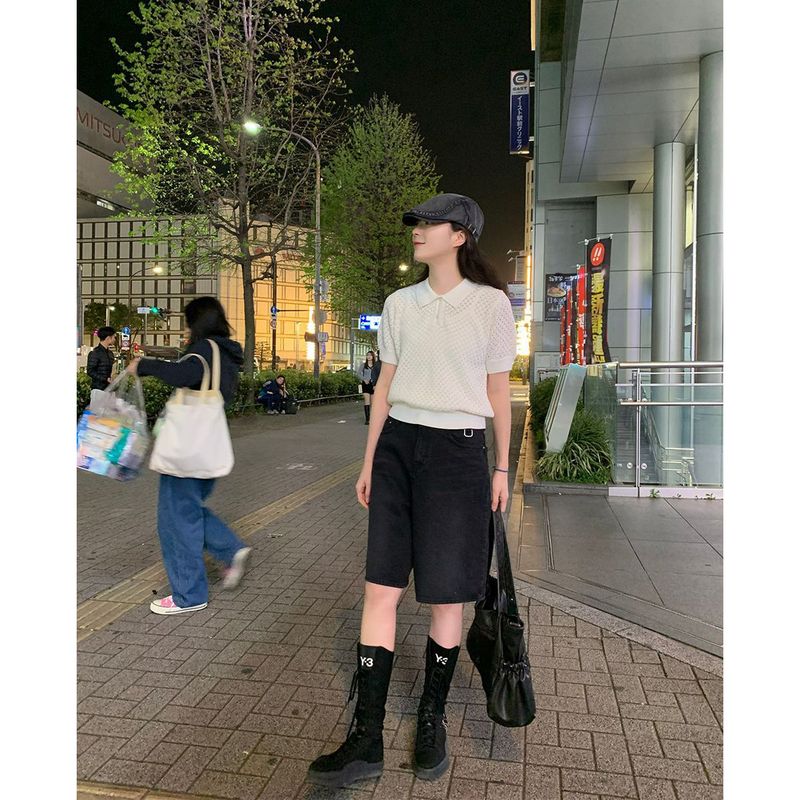 Mao Bermuda Denim Pants