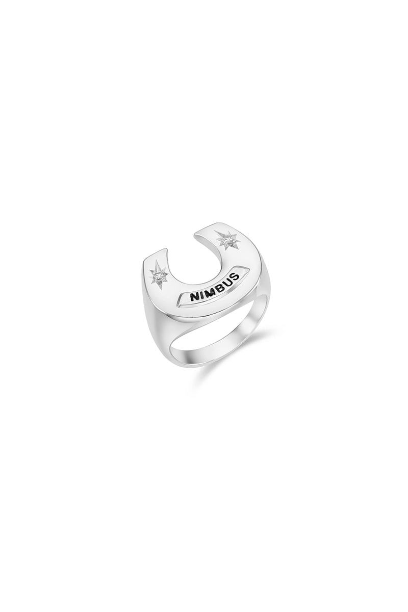 Sparkle Horseshoe Ring (L)