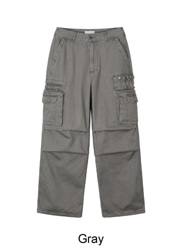Hetin Utility Pocket Cargo Pants