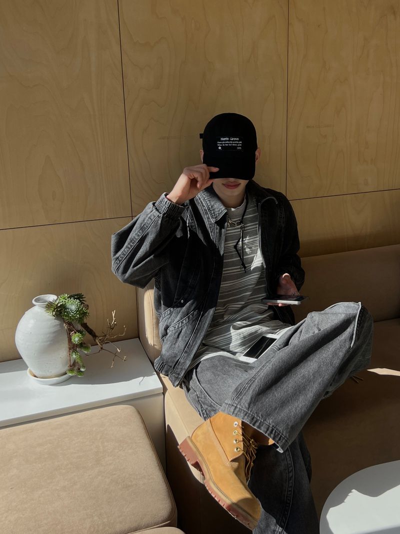 Trip Curved Denim Pants (2 Colors)