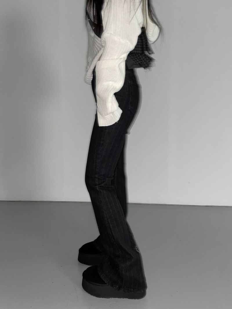 solitude striped bootcut