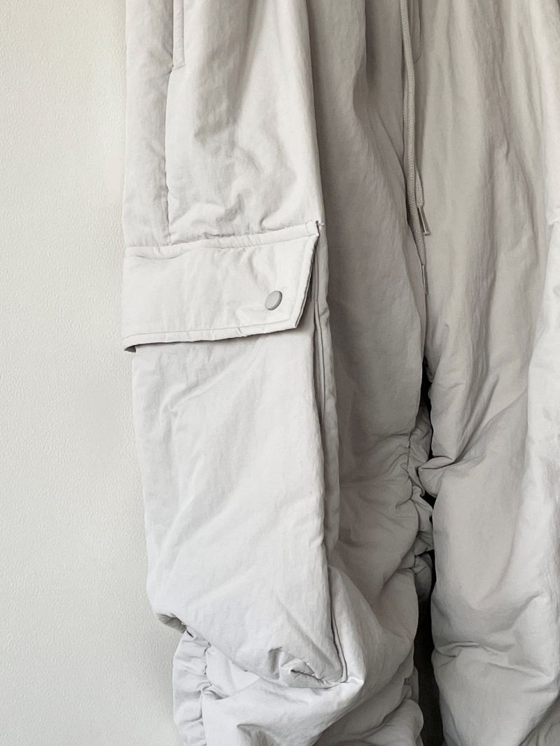 Temperature padding wide pants 