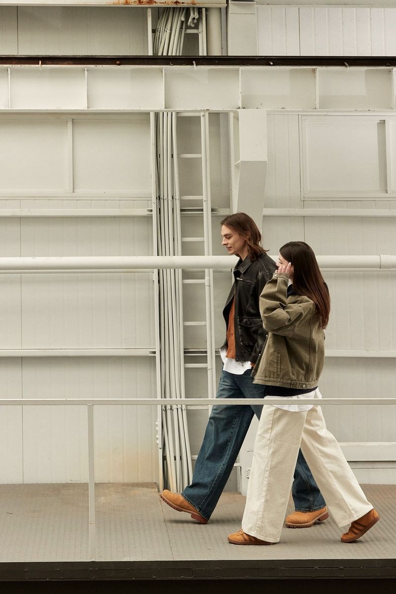 HEAVY COTTON TRUCKER JACKET - KHAKI BROWN