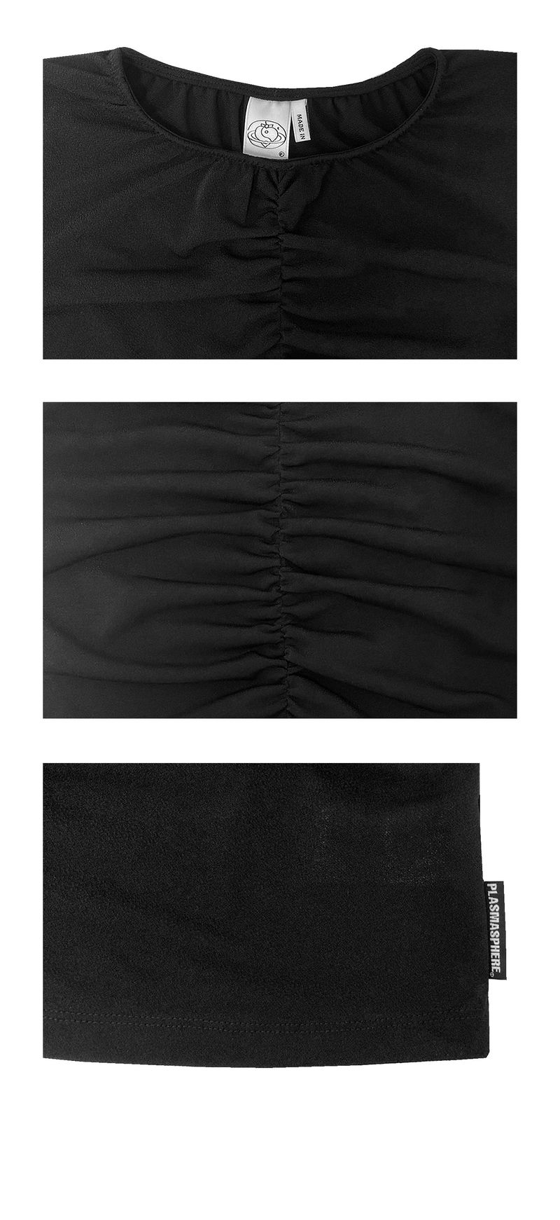 GROOVE T-SHIRT IN BLACK 
