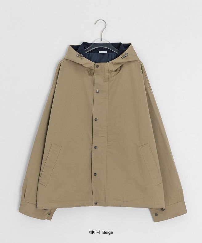[unisex] Caranne Color Matching Hood Bomber Jacket