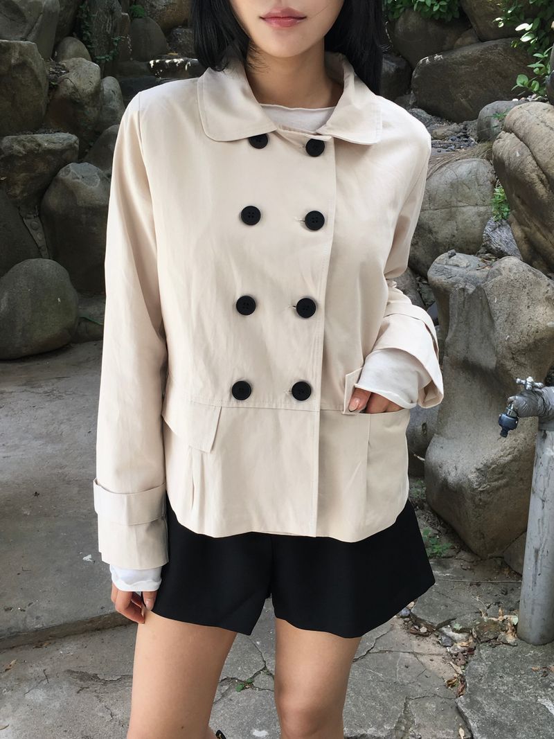 Ner Double Short Trench Jacket (2c)
