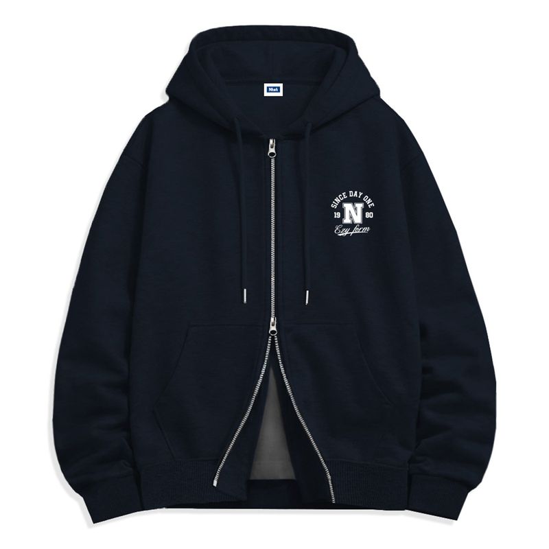 N emblem 2-way zip-up (4color)