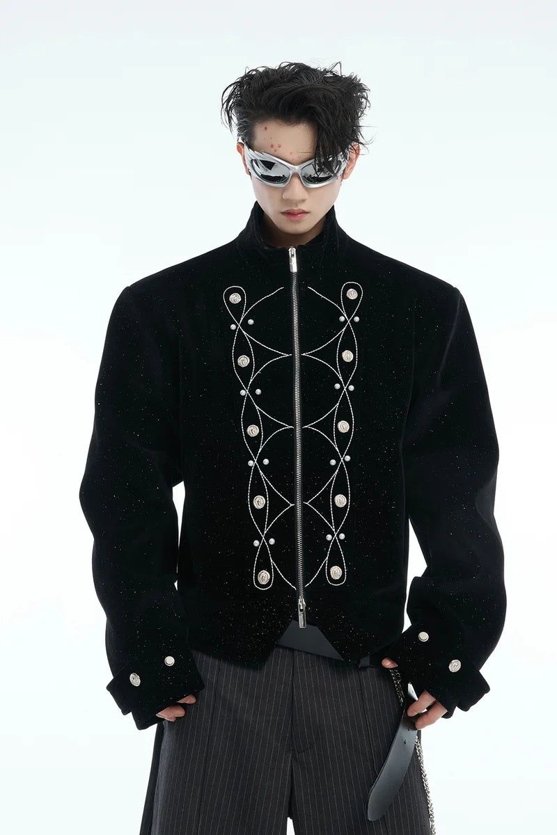 Argue Cultureの「Metal Button Sparkle Stand Collar Jacket（Jackets/Outerwear）」