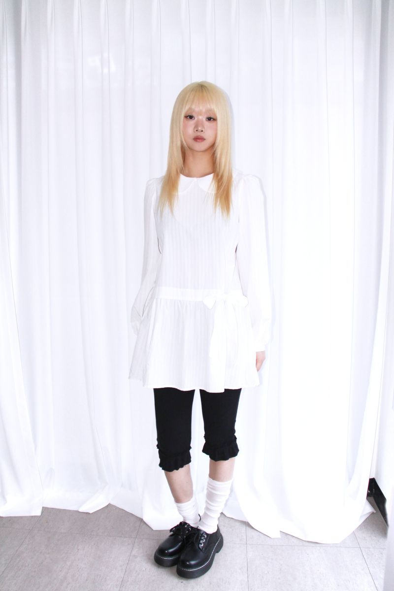 Frill Half midi leggings