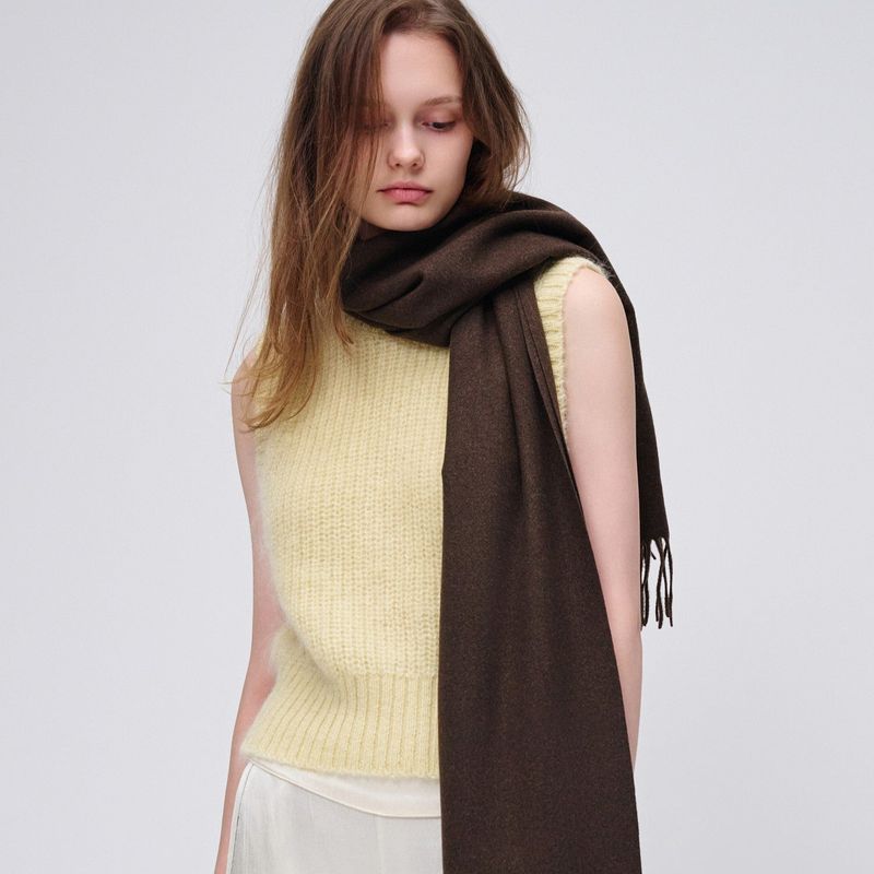 MARIEBEAR muffler_darkbrown