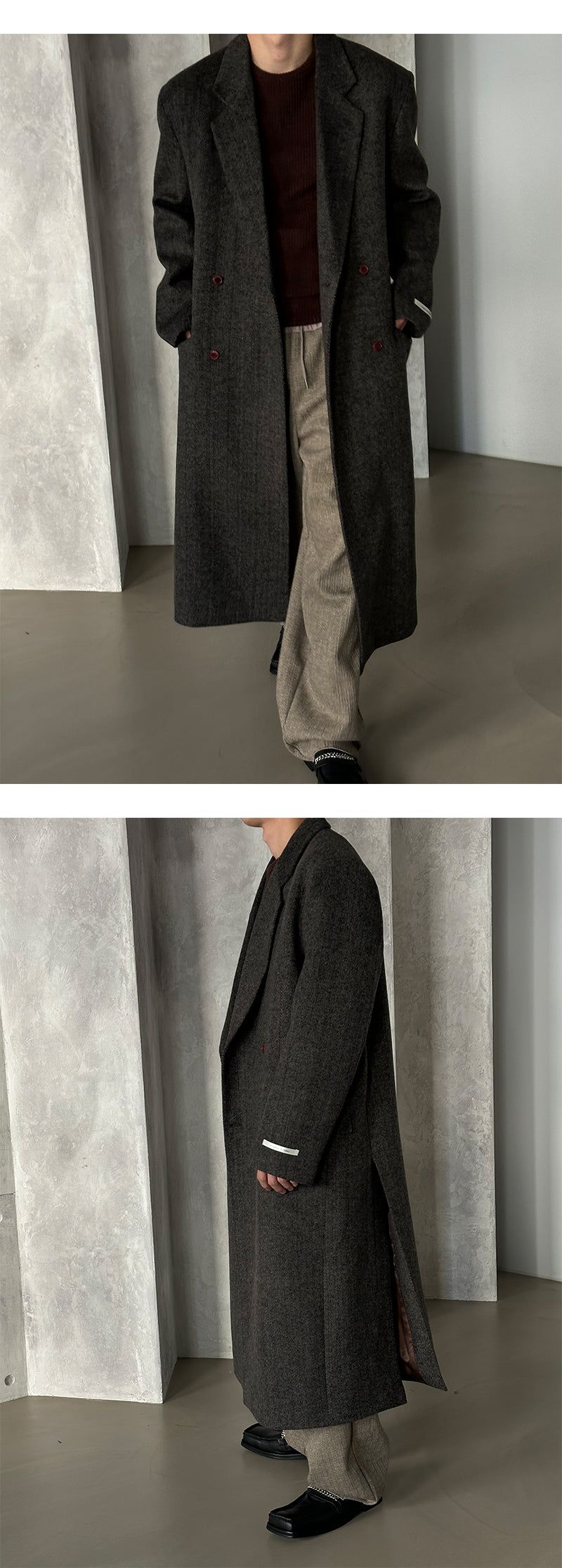 [F/W] Herringbone wool double coat(2color)