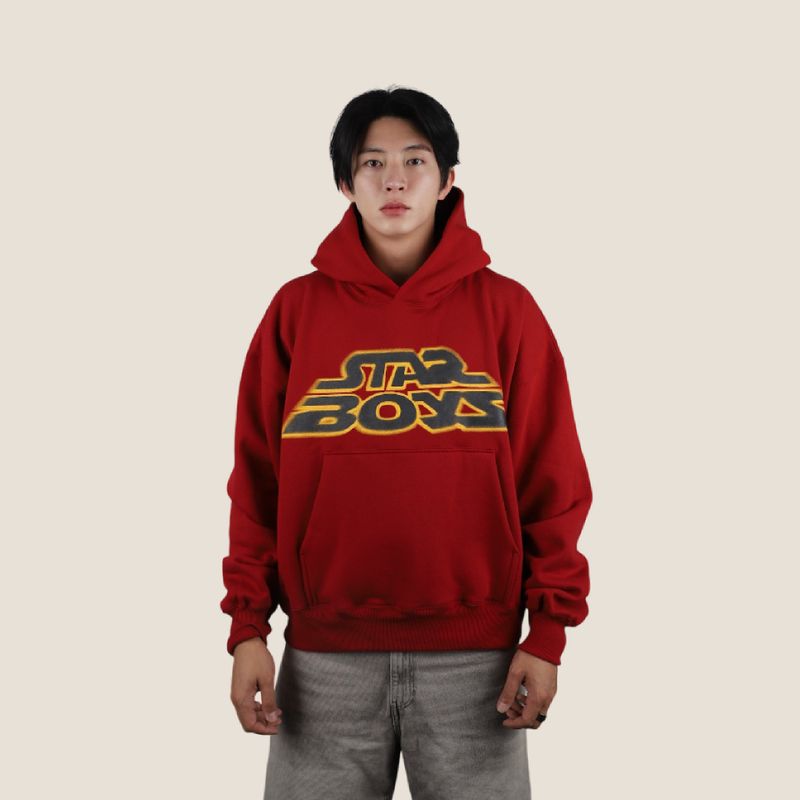 SAYSAYSAY（セイセイセイ）の「Starboys sweat hoodie Bergundy（Tops）」