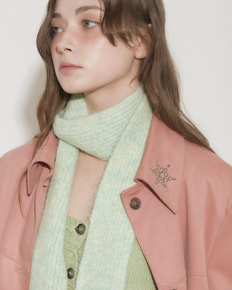 SLIM KNIT TIE MUFFLER [3colors]