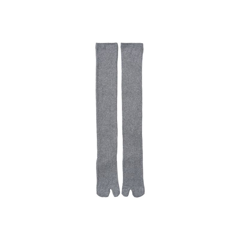 Ribbed Tabi Knee Socks_4 color