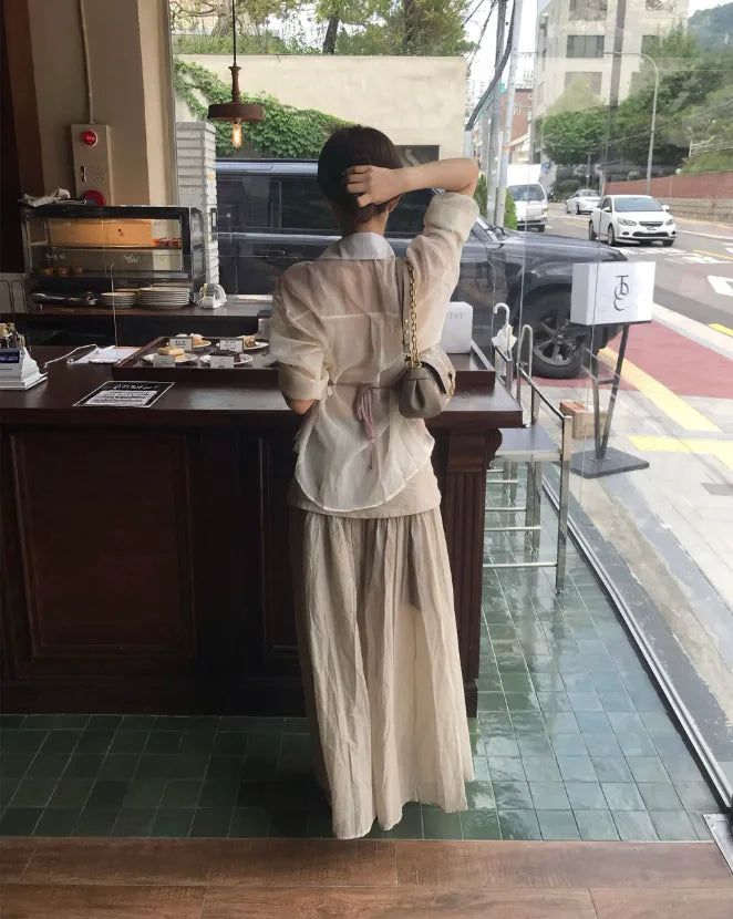 frit veil 20% chiffon shirt / blouse