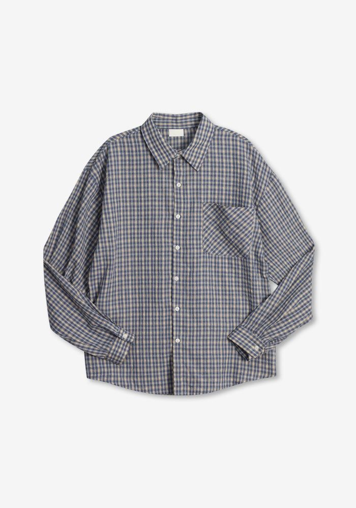 GA Nerd Overfit Check Shirts