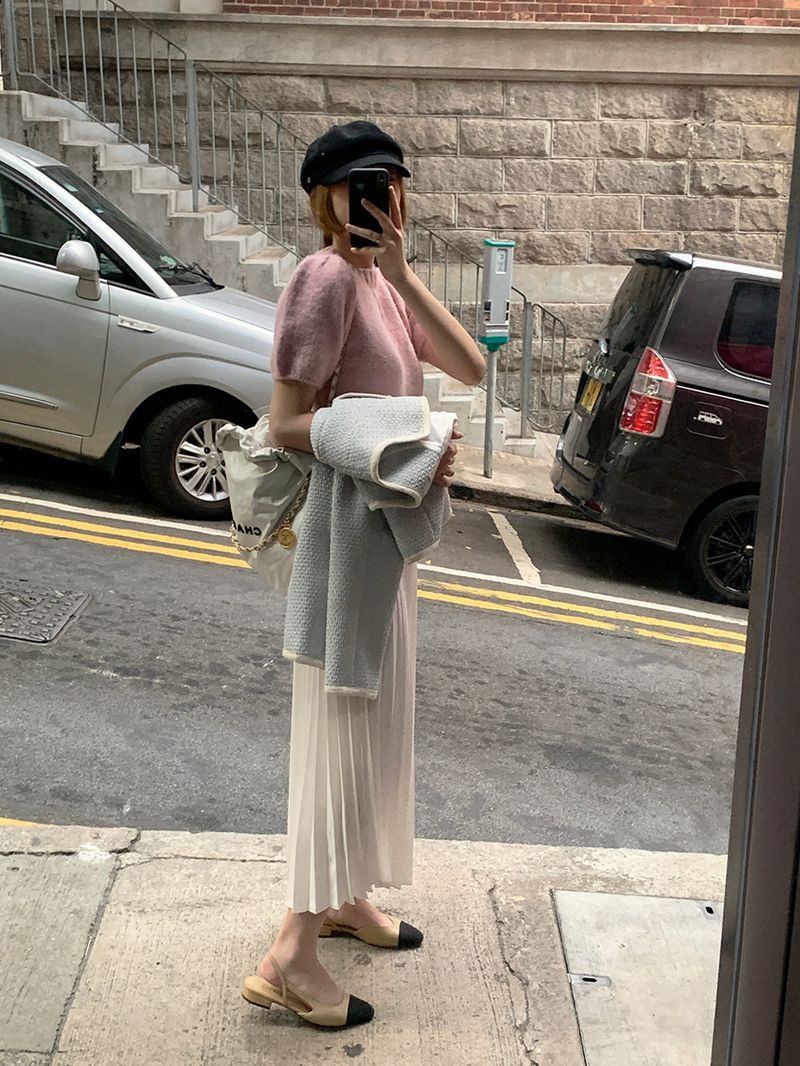 [MADE] LOVE MORE PINTUCK LONG SKIRT