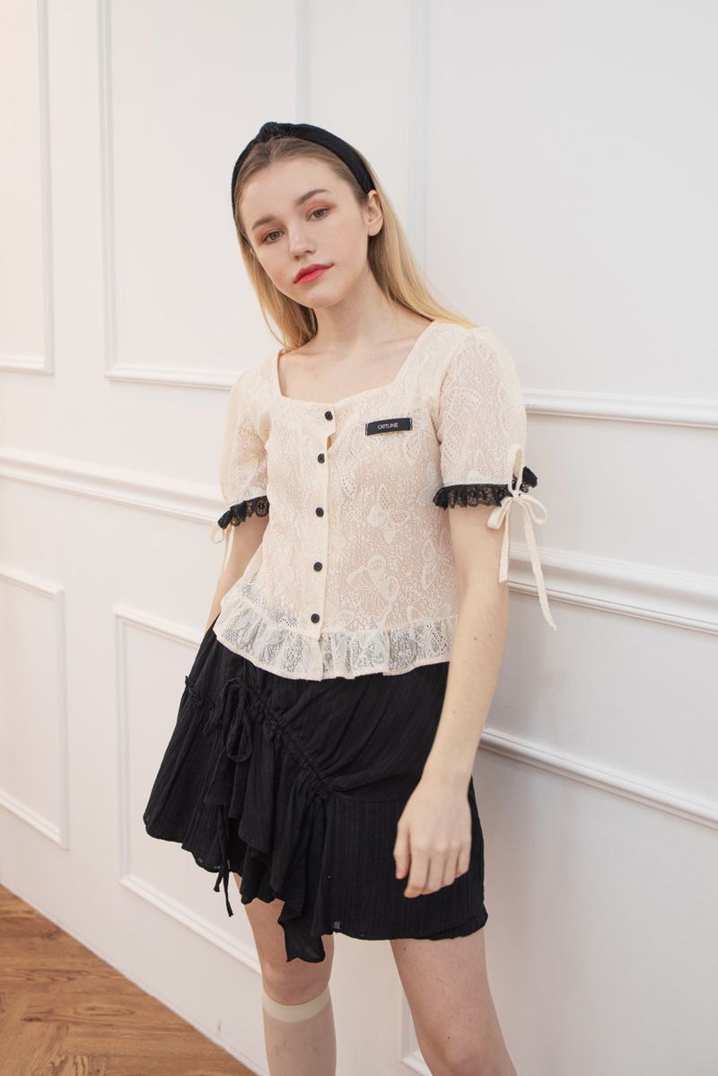 butterfly knit blouse