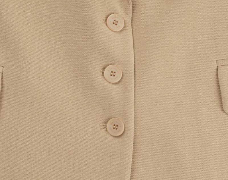 THREE BUTTON BLAZER (BEIGE)