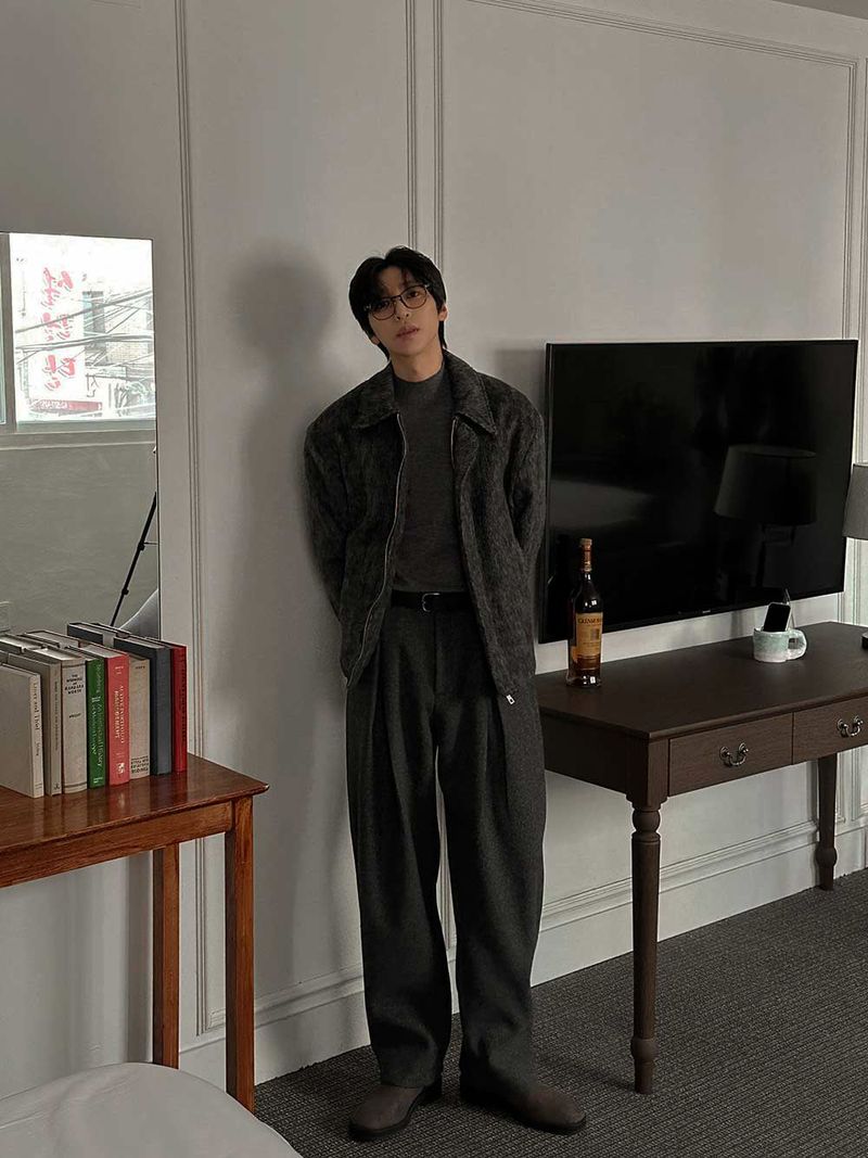 A Nock Mohair Wool Jacket (3color)