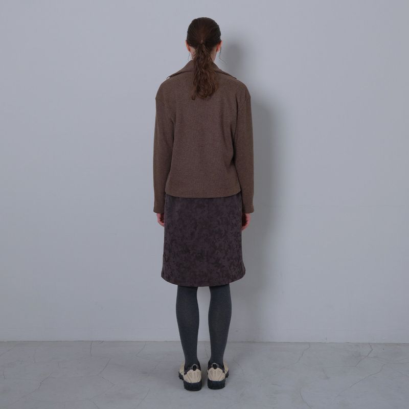 Charcoal Camou Midi-Skirt
