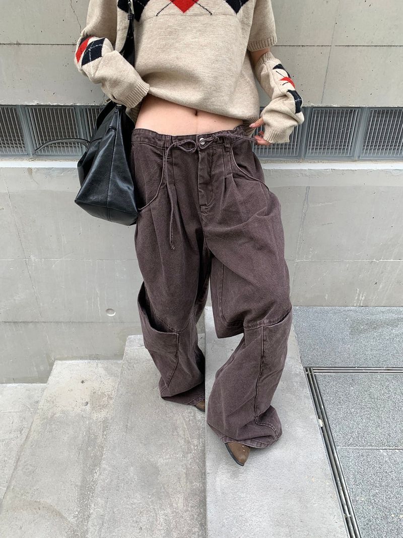dereborujo（ドレボルゾー）の「Edge curved pin tuck casual pants（Pants）」