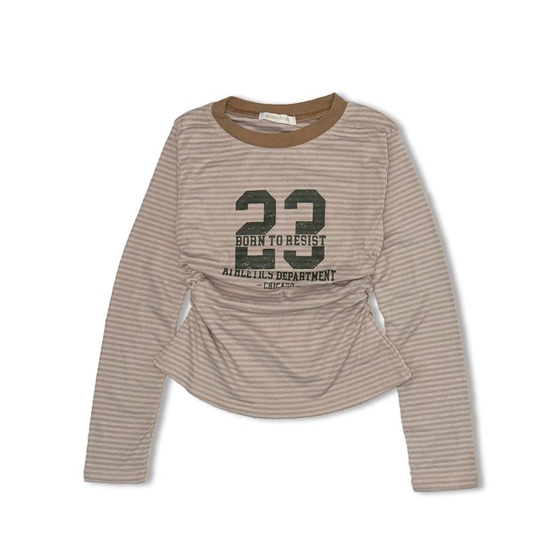 shirring number tee (4colors)