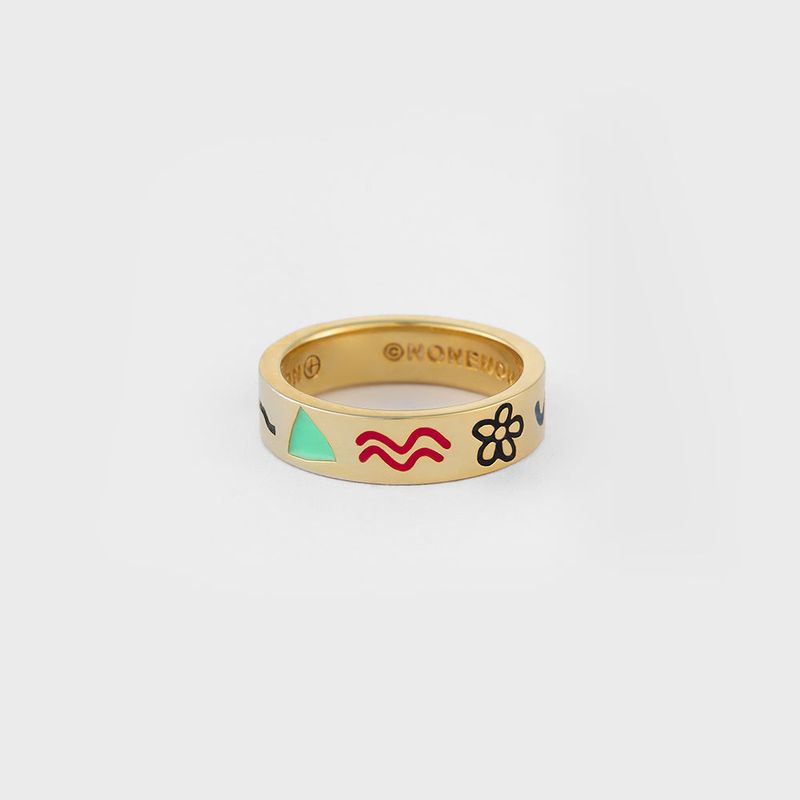 DOODLE RNG(6mm) SILVER925(18K GOLD PLATED)