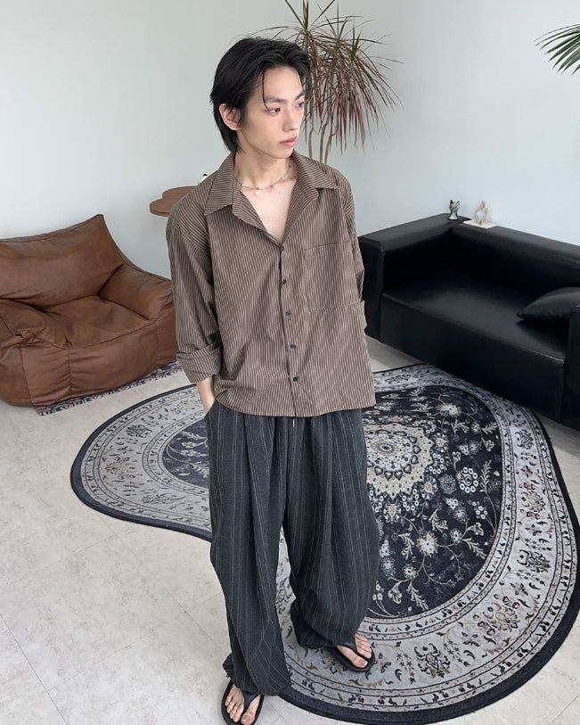 Meden Striped Cotton Shirt