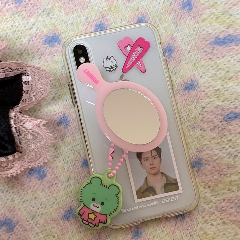 BBIBIT(ピビット)の「Crossed heart hairpins Jelly Hard Case(Smartphone Accessories)」