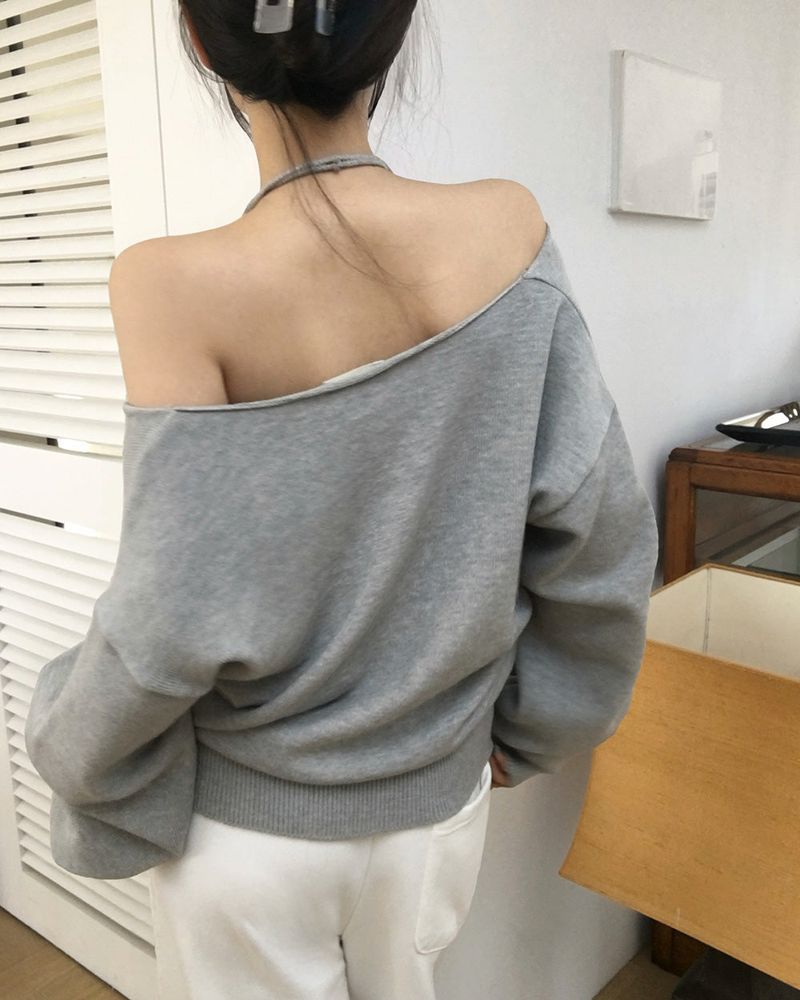 V-Neck Knit & Tank Top Set