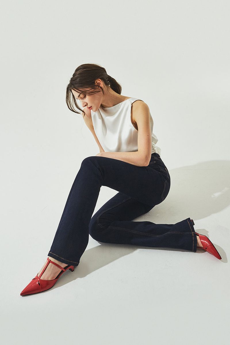 LIZ CUT-OUT STILETTO HEEL_3COLORS