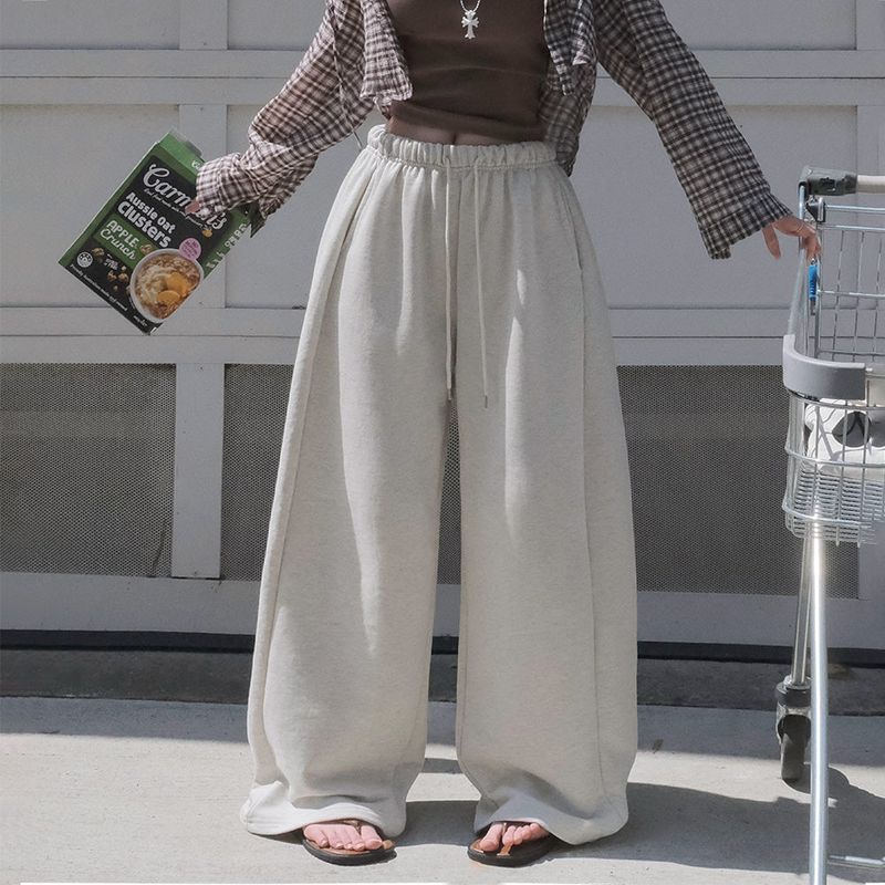 [BELLIDE MADE] スリットラインワイドトレーニングパンツ