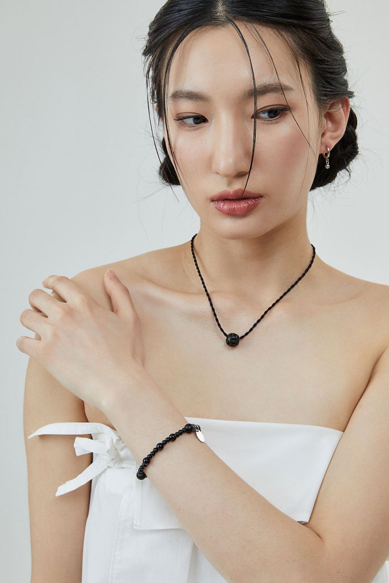 山力 ALL BLACK RONDEL BRACELET