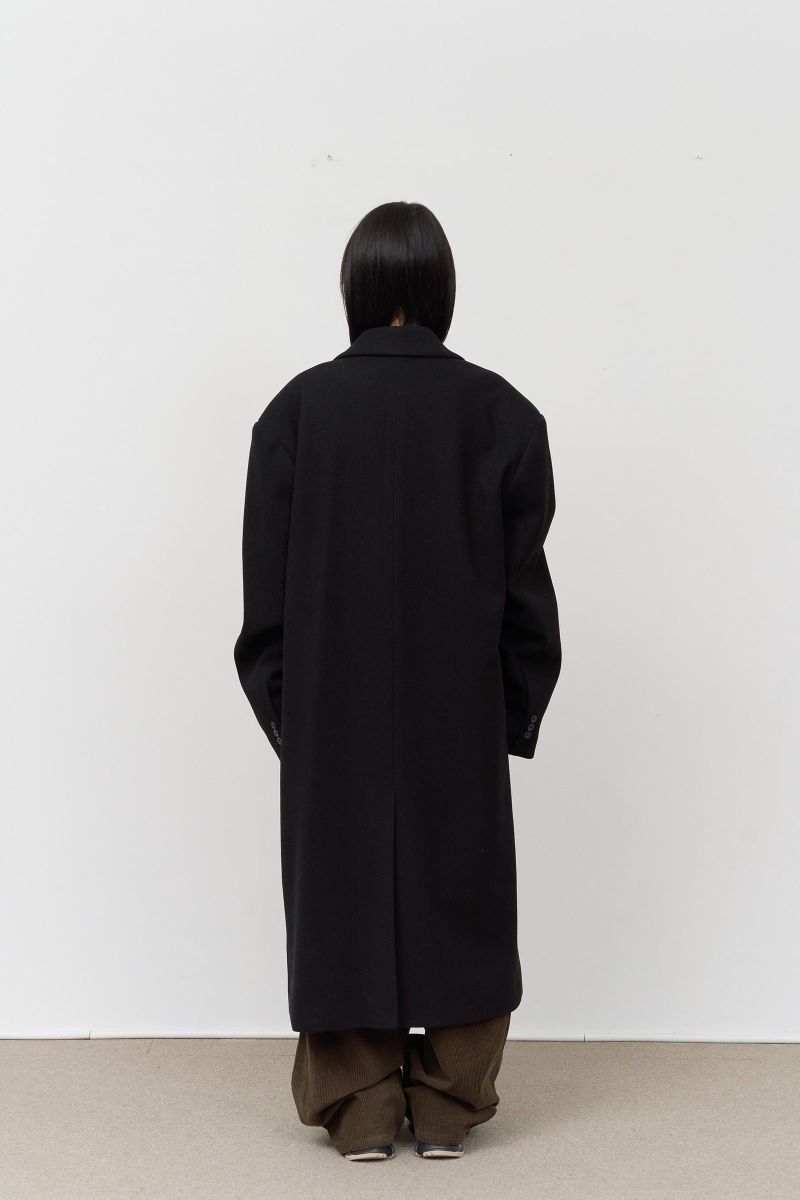 Draw Double Breasted Coat