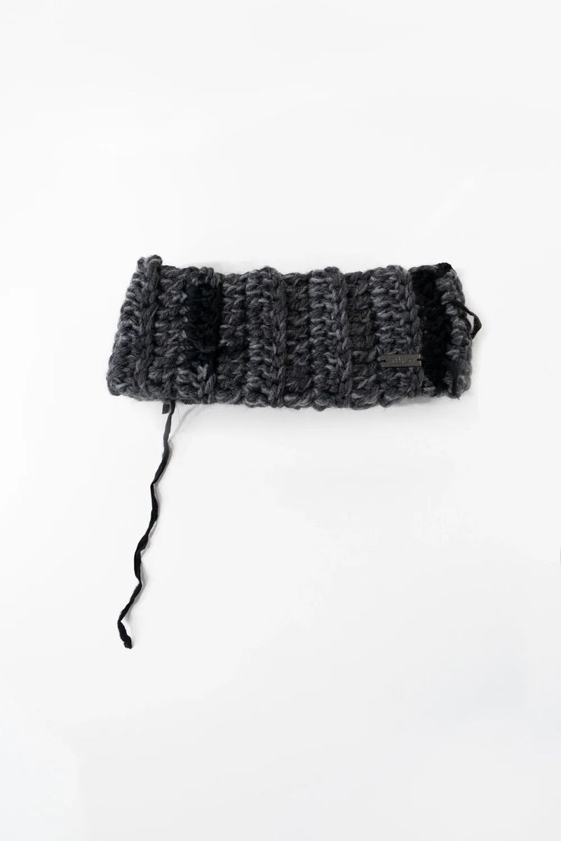 【MADE】 Crochet Silk Hair Band - Grey
