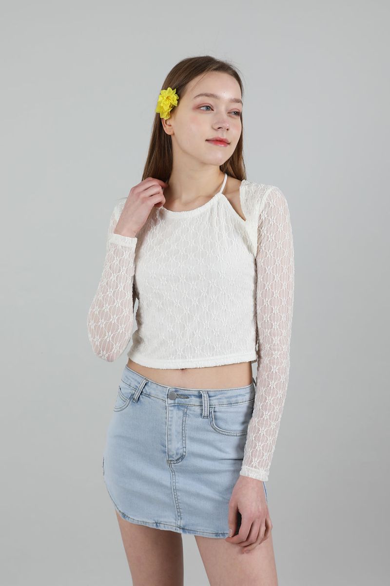 cattline(カトリーヌ)の「Lace Halterneck T-shirt(Tops)」