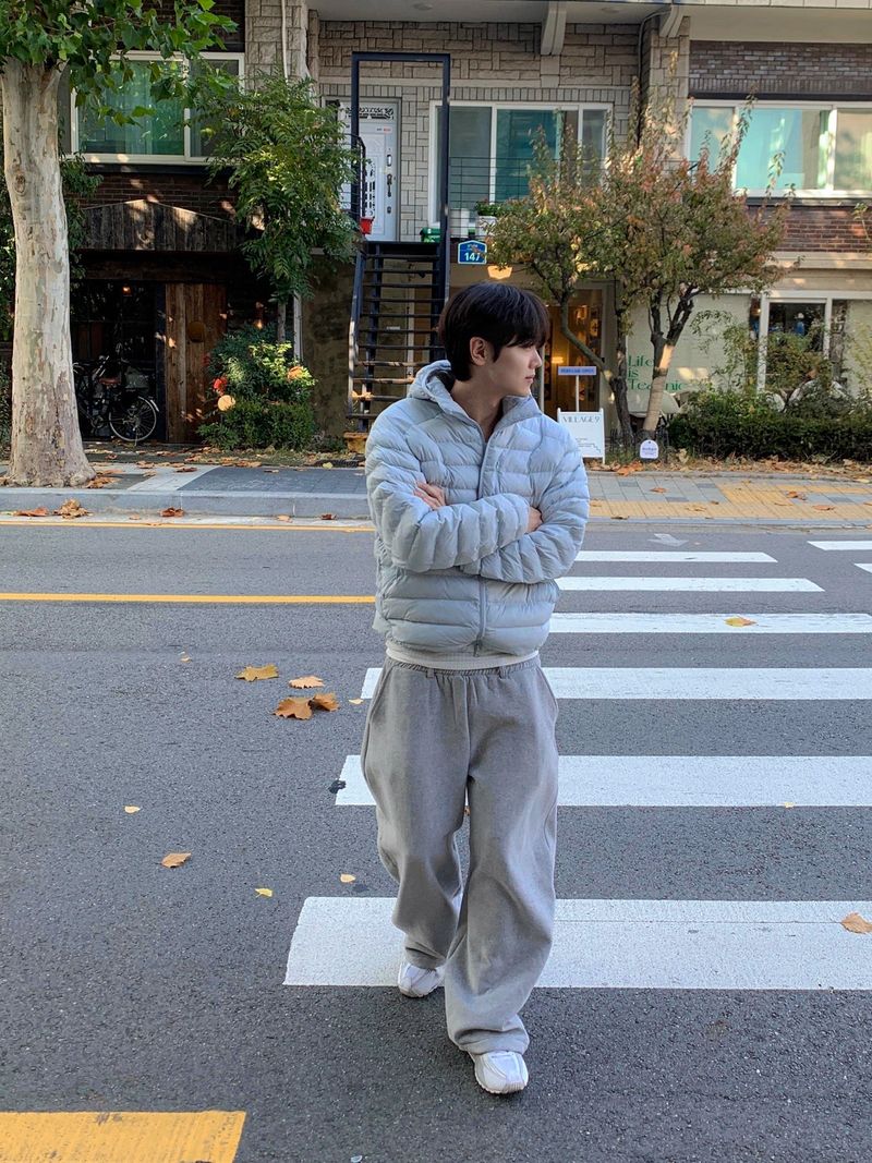 [Premium] Pastel Hooded Lightweight Padded Jacket