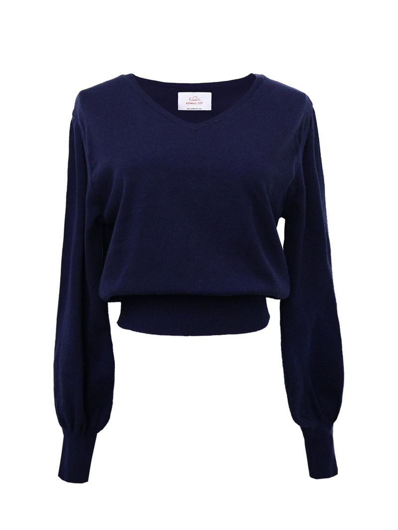 SIWL107(シウォル107)の「Emma Puff Knit (Navy)(Tops)」