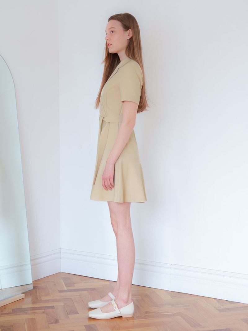 TAILORED FLARE ONEPIECE_YELLOW