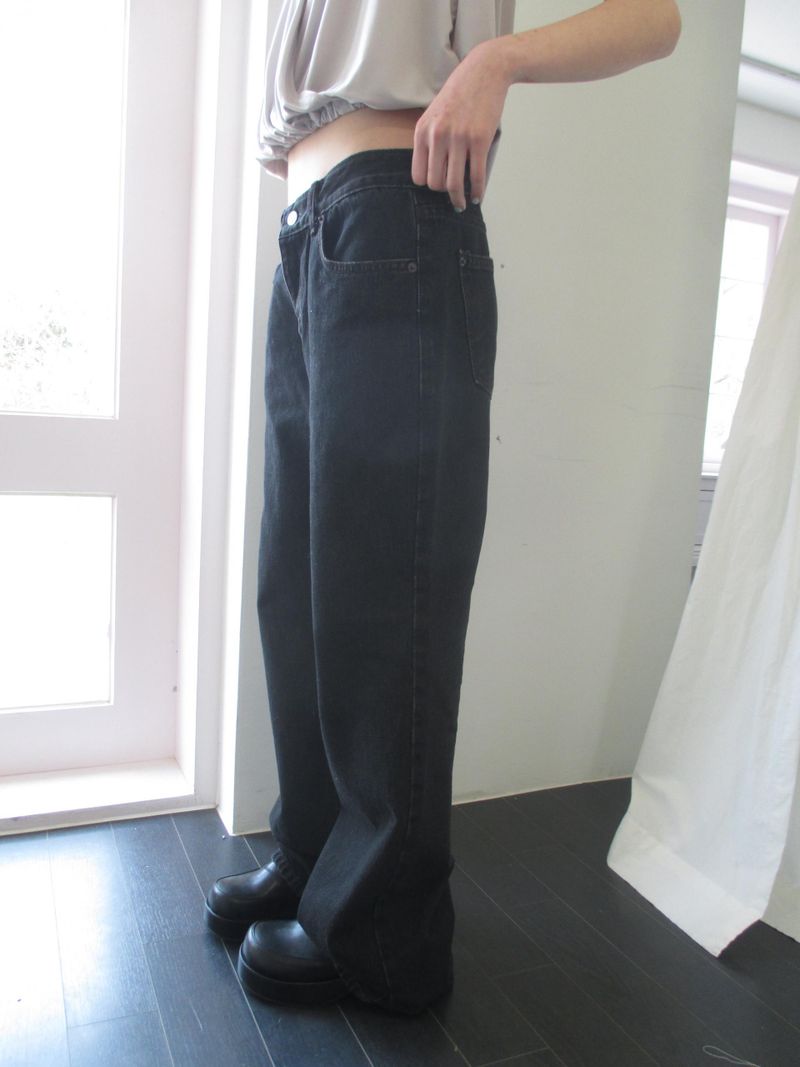 b.b セミブーツカットパンツ