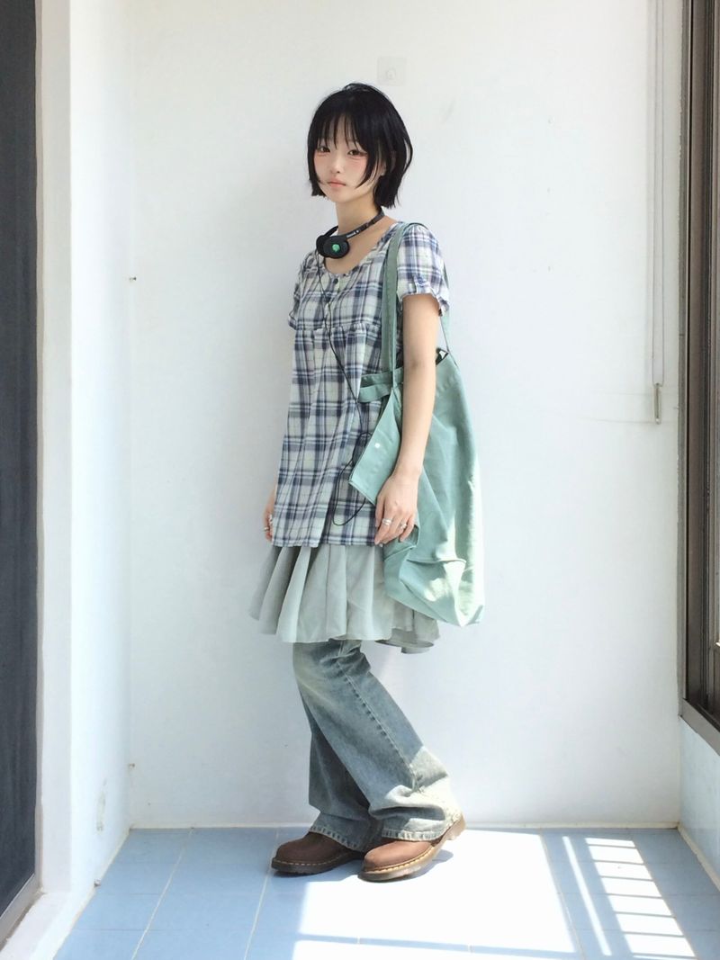 soft garden flare skirt