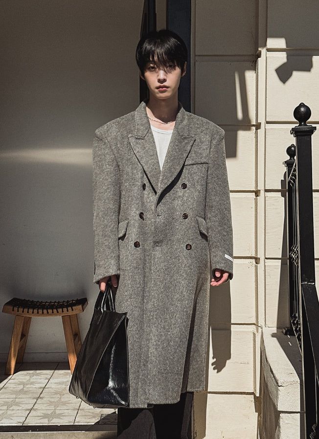 2PLAN（ツープラン）の「HANDMADE/wool 70% KESTI maxi double coat（Jackets/Outerwear）」