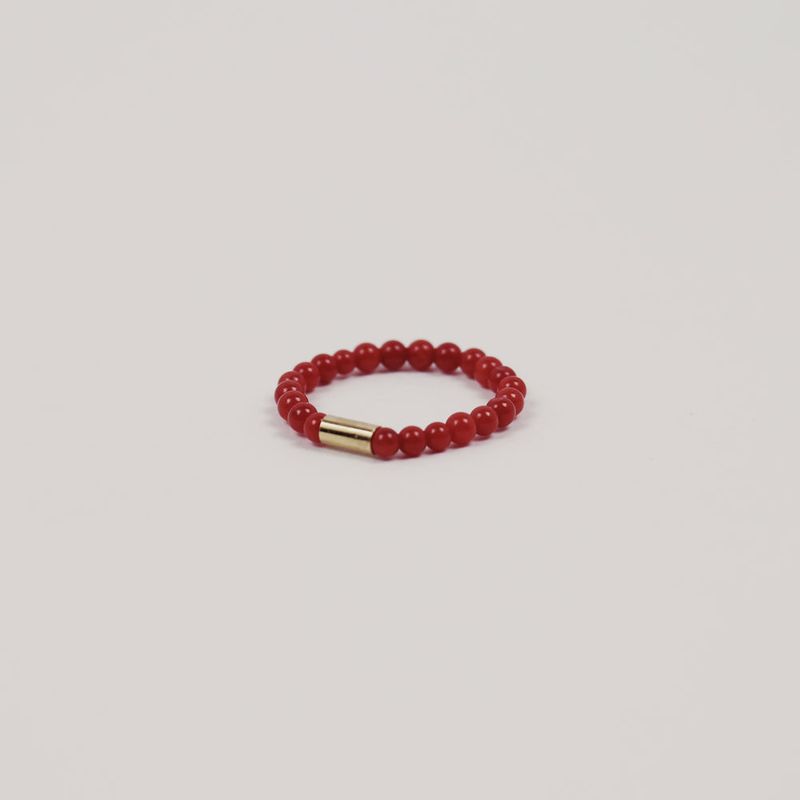 CORAL BEADS RING