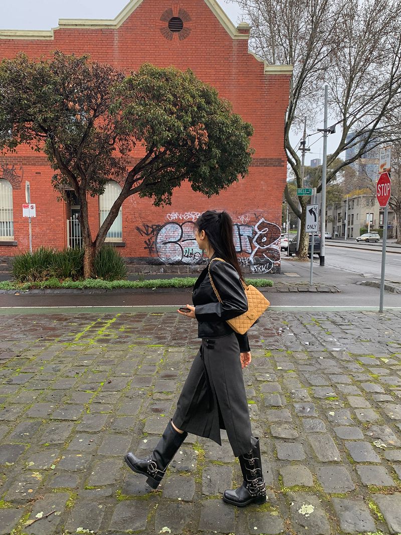 [MADE] Femme Leather Mini Jacket