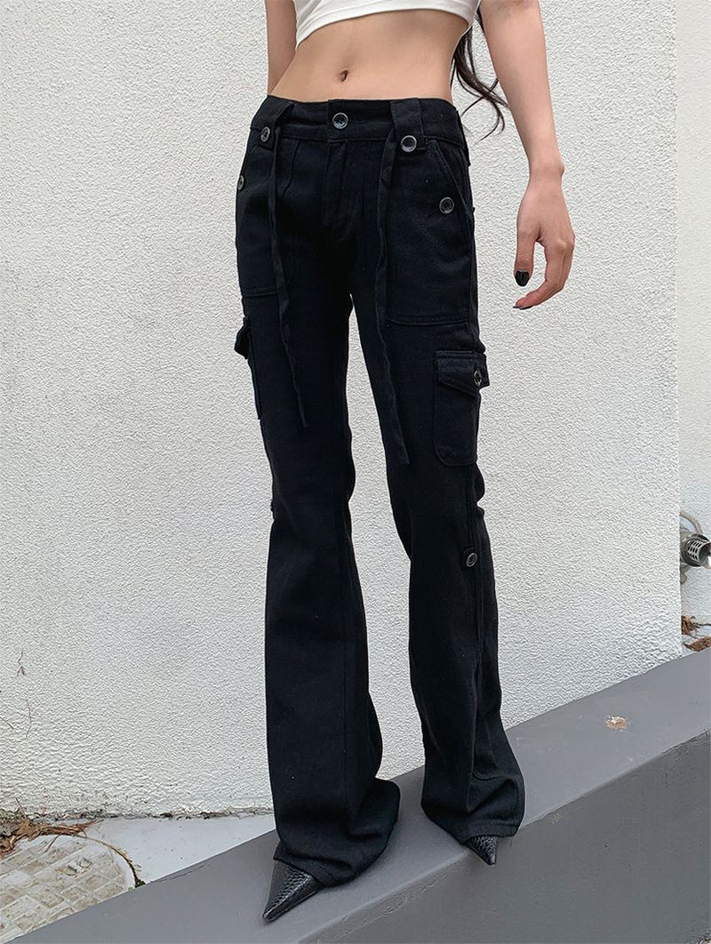 CARGO SLIM BOOTS CUT PANTS (2C)