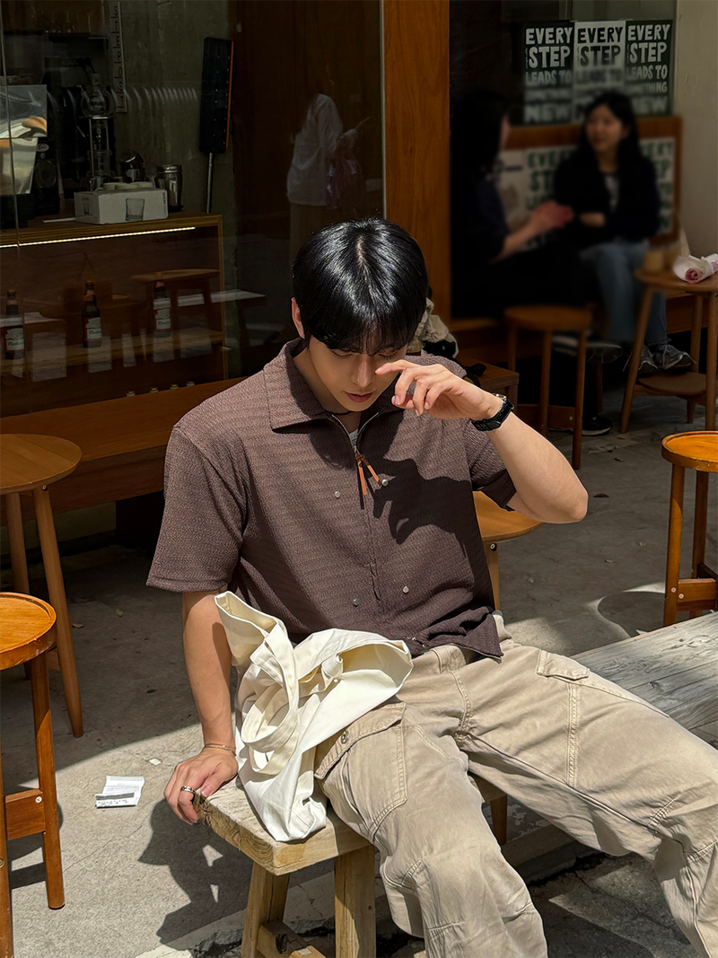 AVAND(アバンド)の「Summer bante collar short-sleeved cardigan(Tops)」