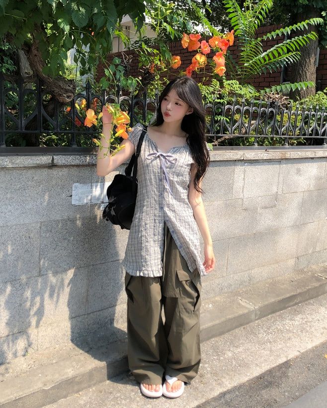 Russet Parachute Button Cargo Pants